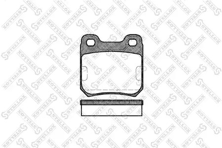 250 010-SX STELLOX Колодки дисковые задние